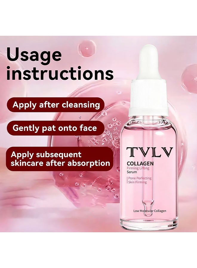 TVLV Moisturizing Hydrating Nourishing Skin-Soothing Brightening Serum with Collagen and Elasticity Firming Essence 30ml - Image 5